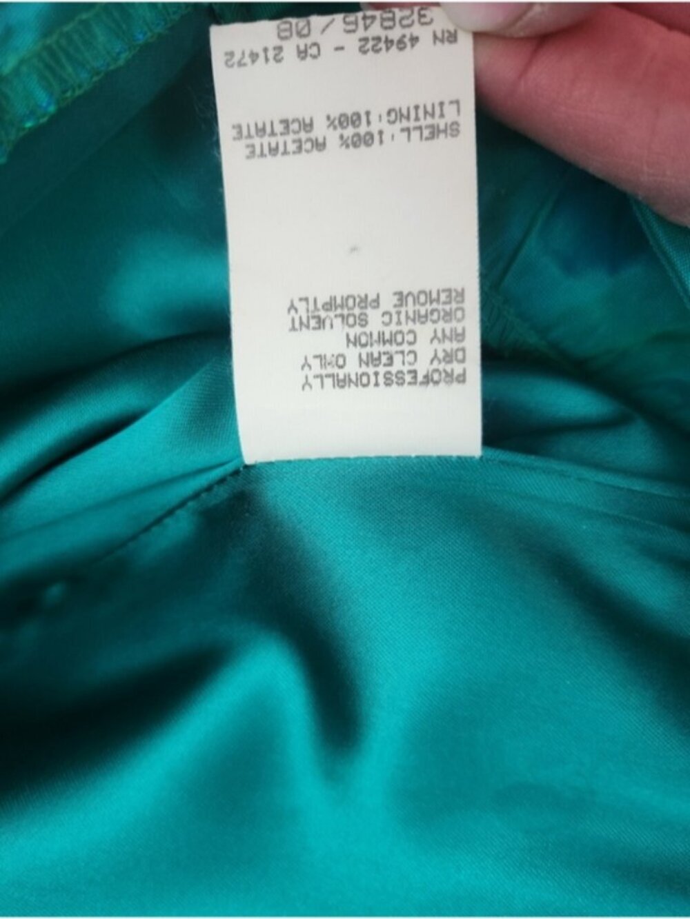 VTG Gunne &Sax Jessica McClintock Basque Waist Grad Dress Size 5/6 Fit Small 80s - Picture 15 of 16